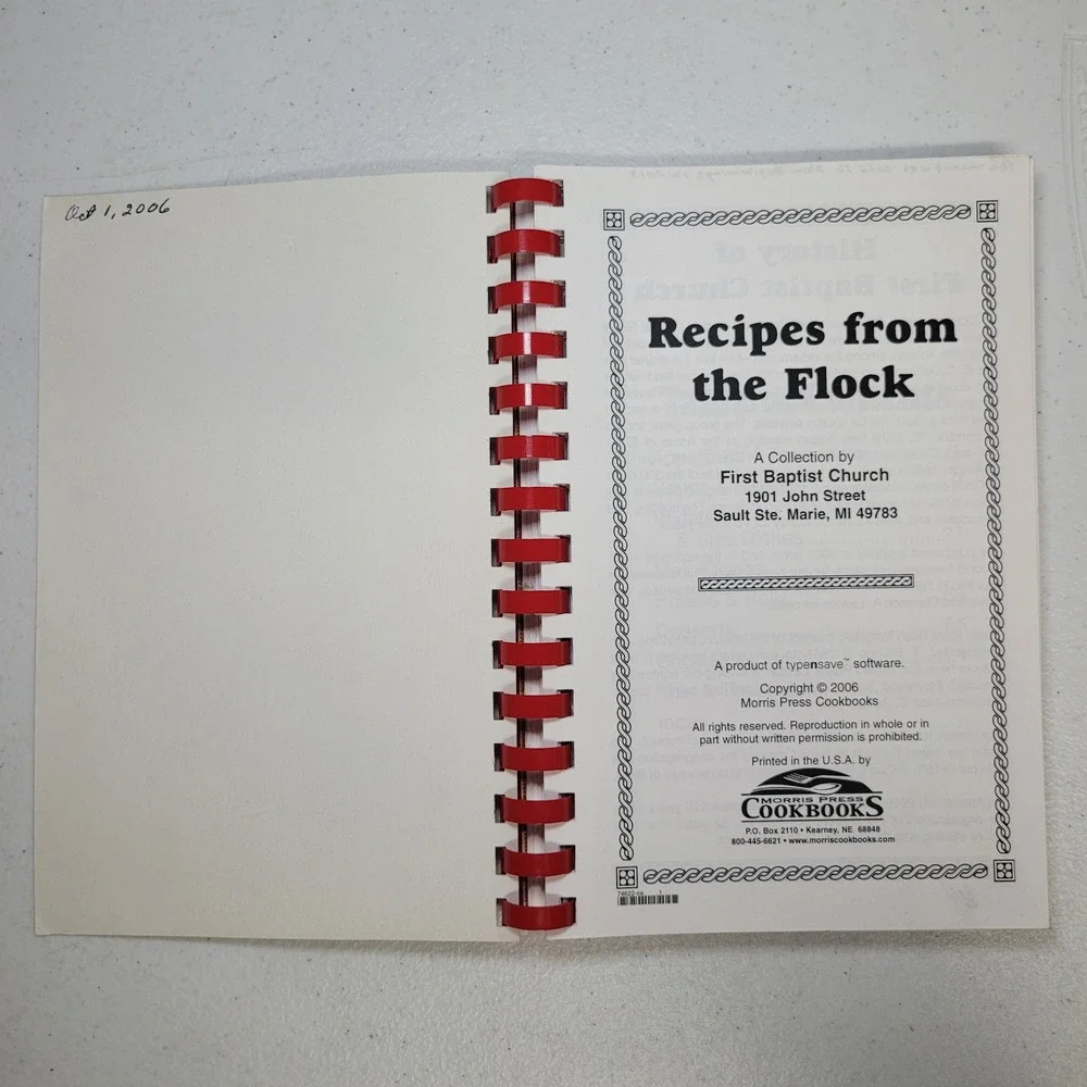 First Baptist Church recipes from